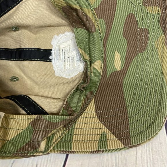 Edmonton Football Kids Youth Hat Cap Strap Back Camo CFL 47 Twins - Picture 10 of 11